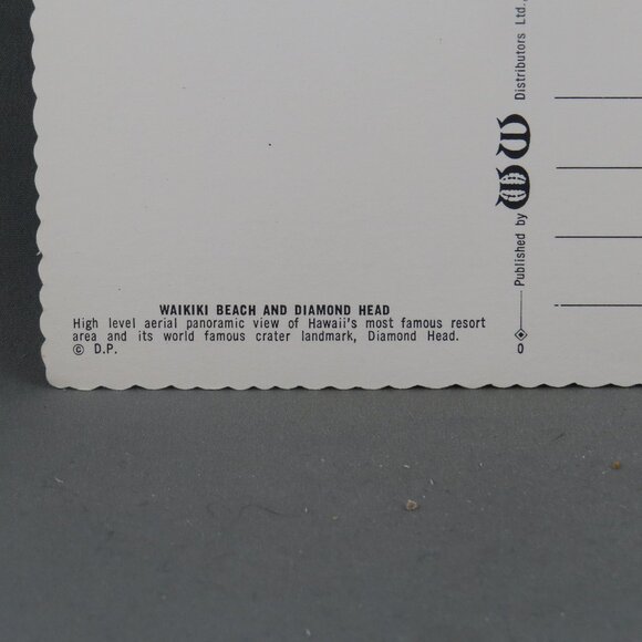 Vintage Postcard - Waikiki Beach Hawaii Aerial Photograph - Dexter Press - Picture 2 of 4